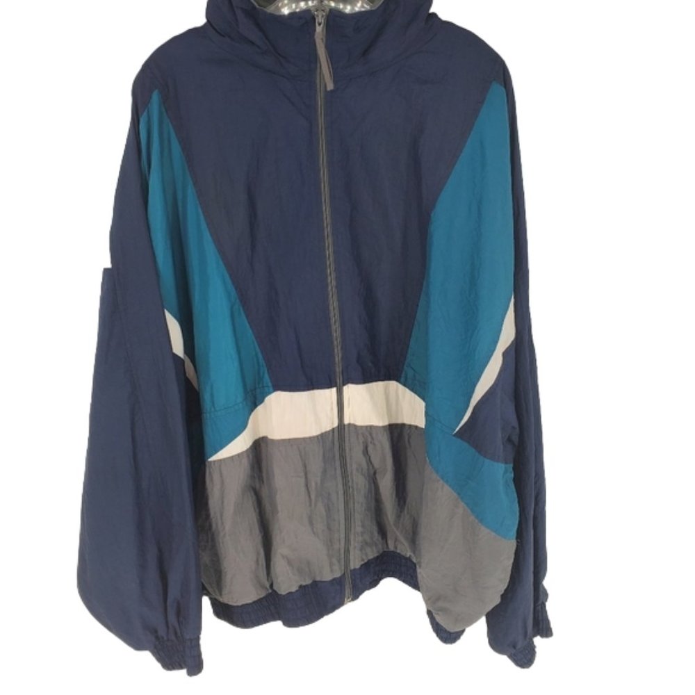 Active Wear Jacket Windbreaker style Dolan sleeves Water resistant/repelent 2XL